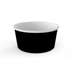 Салатник круглый 1Л. черный с крышкой УСКЧ