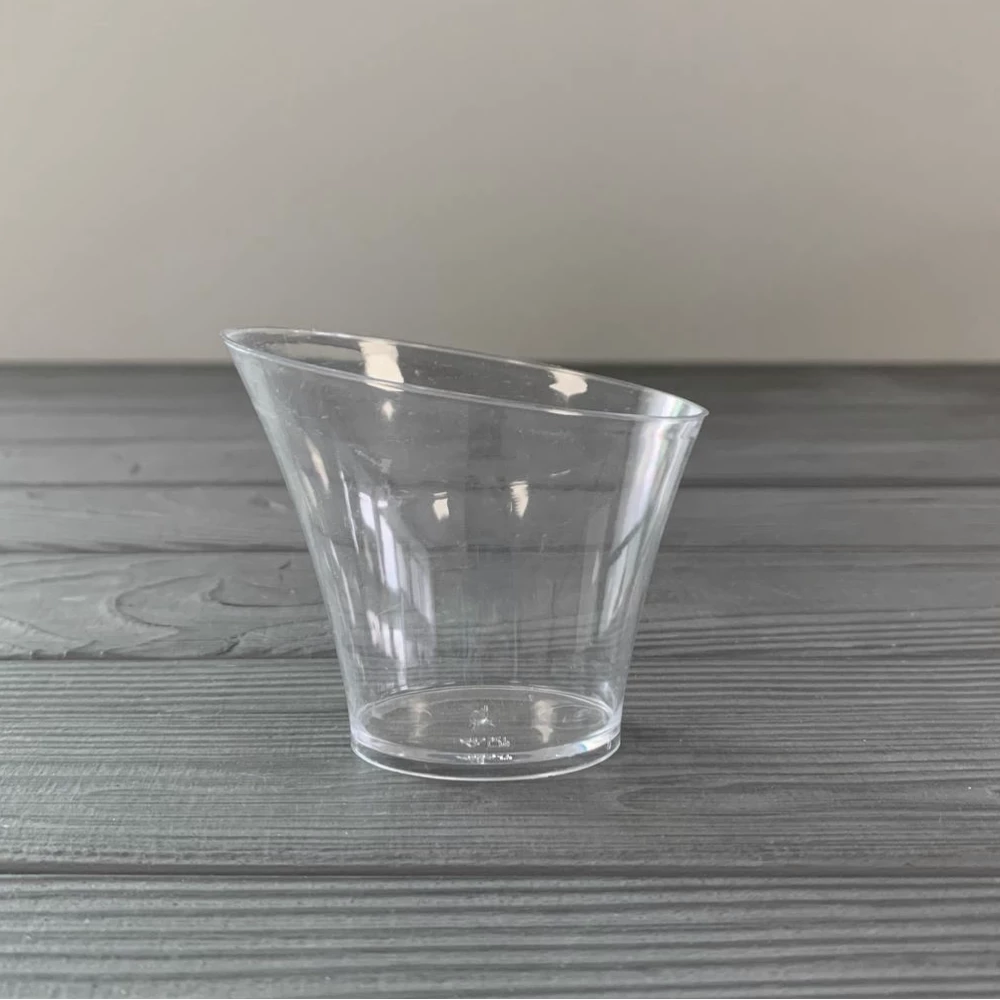 Десертниця склоподібна прозора “Овальна“ 70мл (256шт/ящ|16шт/уп) ГП534