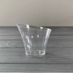 Десертниця склоподібна прозора “Овальна“ 70мл (256шт/ящ|16шт/уп) ГП534