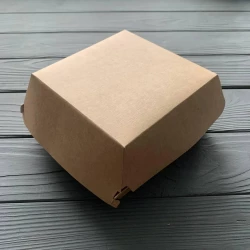 PL-Burger K-3 Упаковка для бургера крафт Велика 130*130*80 (50шт/уп)