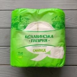 Папір туалетний “Смарагд“ целюлоза  2 шар. 4шт/уп