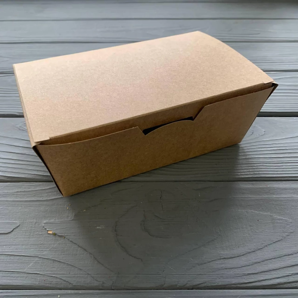 Упаковка паперова велика КРАФТ для суші та снеків 165х105х58 мм (25шт/уп|8уп/ящ)