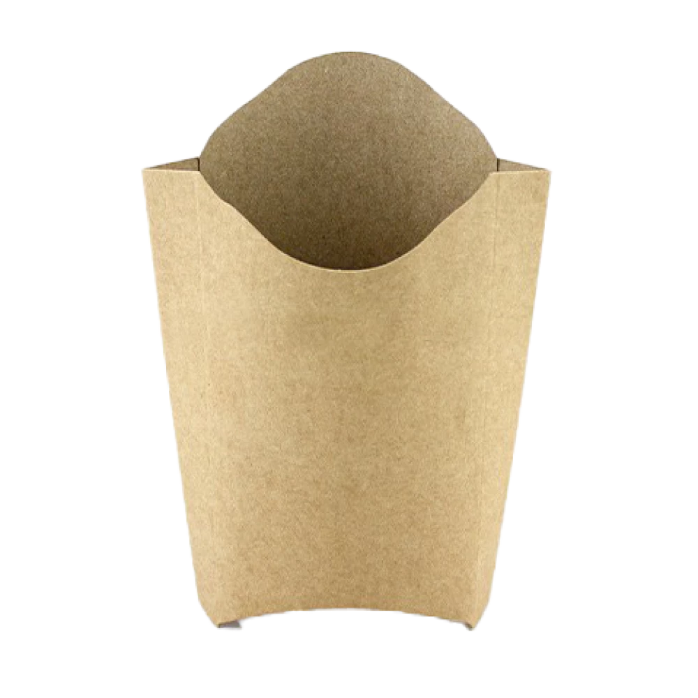PLFK2 Паковання для картоплі фрі картонна крафт MIDI (50/2000)