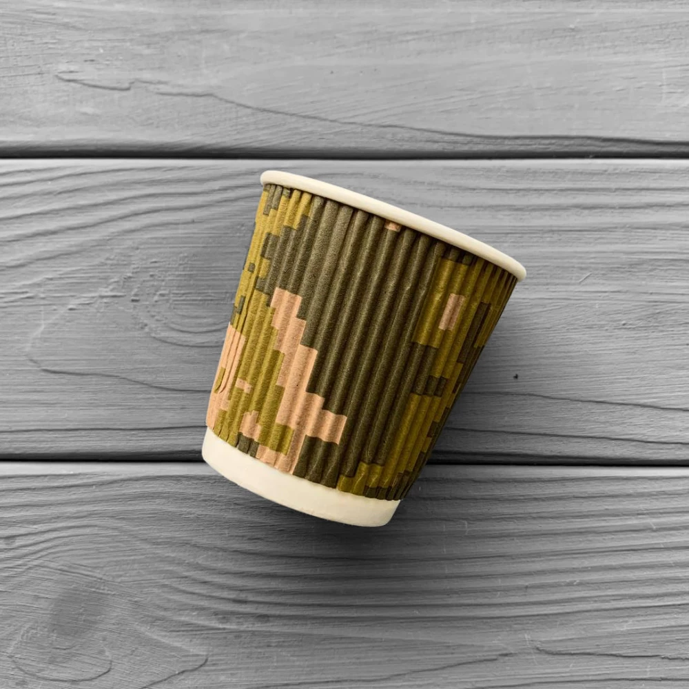 Стакан гофрований “Піксель“ 110мл (30шт/уп|1620шт/ящ) СГП110