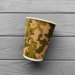 Стакан гофрований “Піксель“ 350мл (30шт/уп|720шт/ящ) СГП350