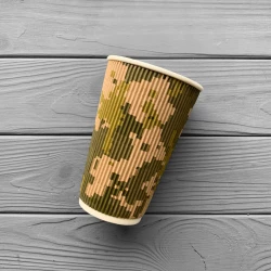 Стакан гофрований “Піксель“ 450мл (25шт/уп|600шт/ящ) СГП450