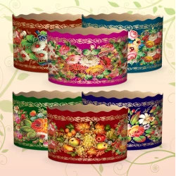 Форма для паски Крафт “Жостово“ Ø90 мм, висота 85 мм ФП45