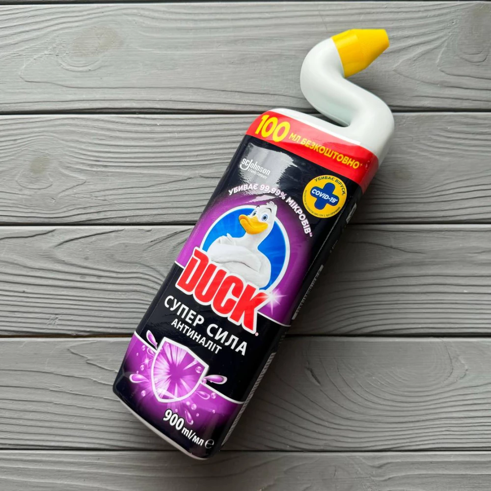 Рідина для чищення унітазів DUCK “ Суперсила“ 900мл