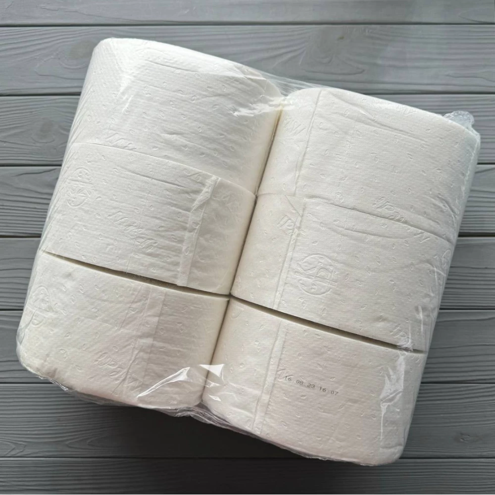 Туалетная бумага “Джамбо“ целлюлоза 2шар. 100м/р. 6шт/уп