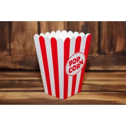 Коробка попкорн 1,5 л. Червоно-біла (50шт/уп)