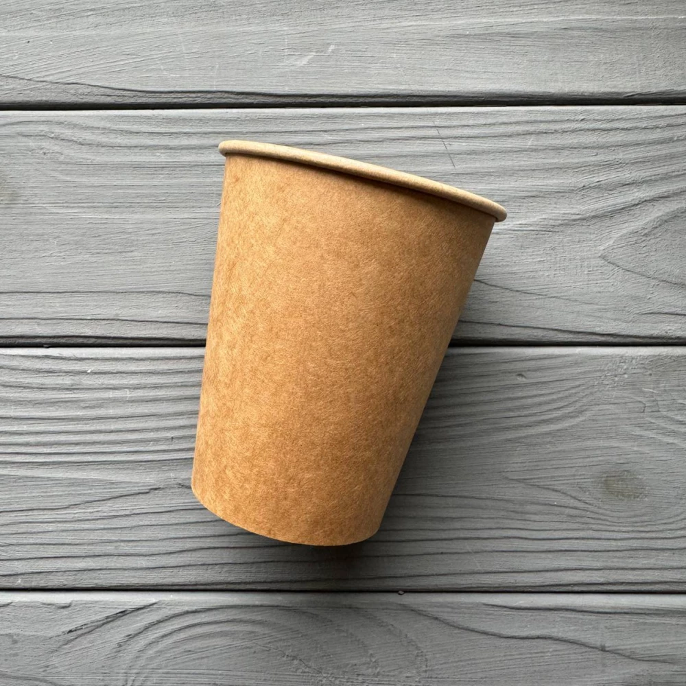 Стакан одношаровий ЕКО Крафт 250мл 80мм (50шт/уп|35уп/ящ) UMEK250