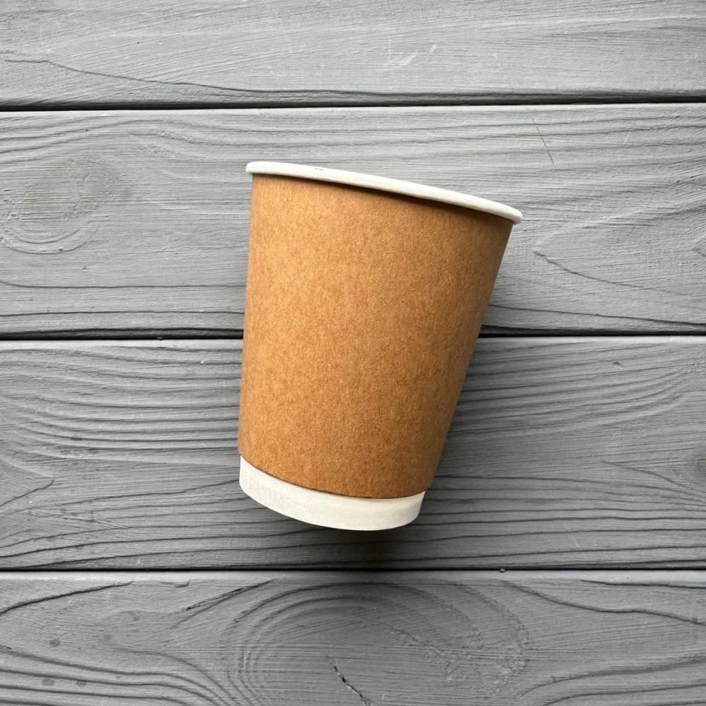 Стакан двошаровий Крафт 250мл 80мм (35шт/уп|30уп/ящ) UMDK250