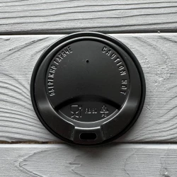 Кришка для стакана  “FIB“ Чорна 80мм (50шт/уп|32уп/ящ) FIB80B