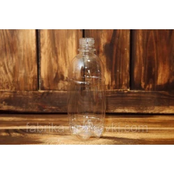 Бутылка ПЭТ бочонок 0.5 л. 28мм (прозрачный) (200шт)