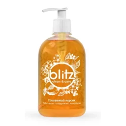 Рідке мило “Blitz“ Соковитий Персик 0,5л ПЕТ пляшка з дозатором
