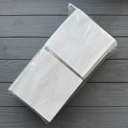 Серветка столова 2 шарова 30х30см Біла 1/4 складання 180шт/уп|5уп/ящ CP1