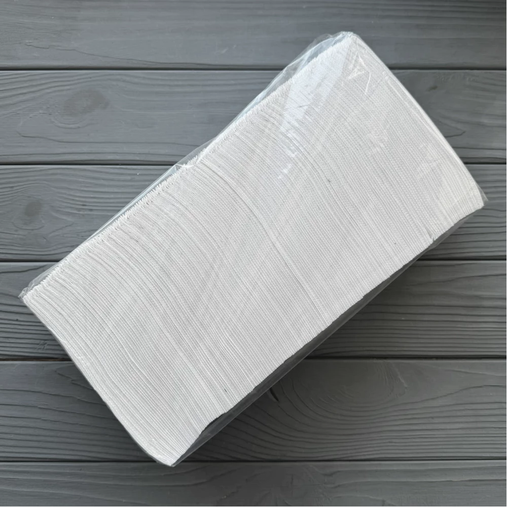 Серветка столова 1 шарова 30х30см Біла 1/8 складання 300шт/уп|5уп/ящ CP3