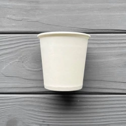 Стакан одношаровий білий 110мл T110W (50шт/уп|4200шт/ящ)