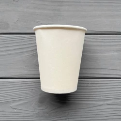 Стакан одношаровий білий 300мл T300W (50шт/уп|1000шт/ящ) 80мм