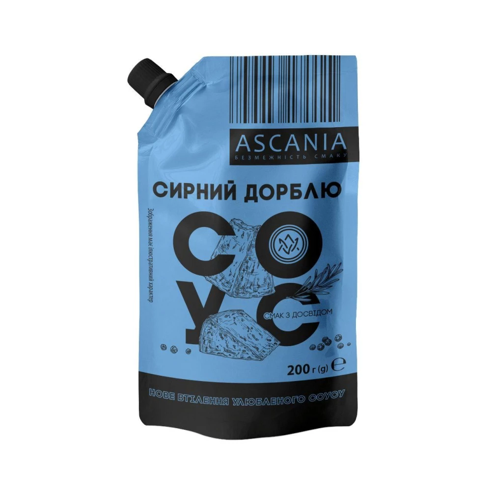 Соус МІНІ дой-пак “Сирний Дорблю“ 200г