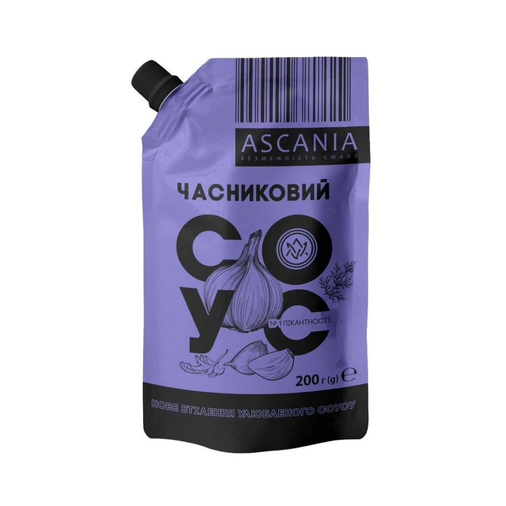 Соус МІНІ дой-пак “Часниковий“ 200г