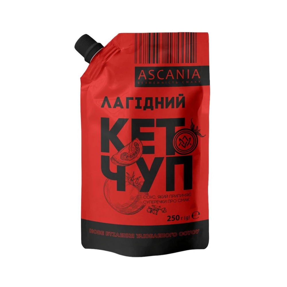 Кетчуп МІНІ дой-пак “Лагідний“ 250г
