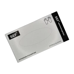 SEF Рукавички нітриловінестерильні неприпудрені Чорні Міцні (5г.) роз.M (100шт/уп) Арт.259603