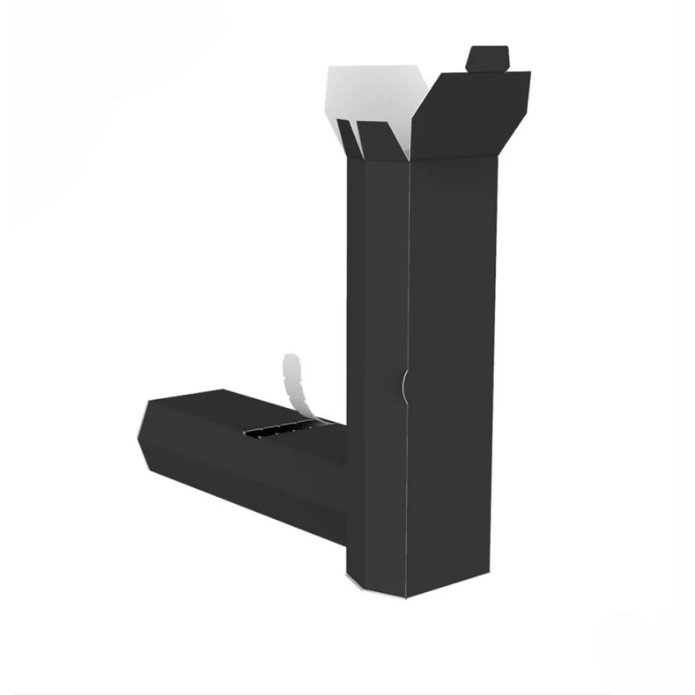 Картонна упаковка для шаурми, буріто. Чорна MAXI