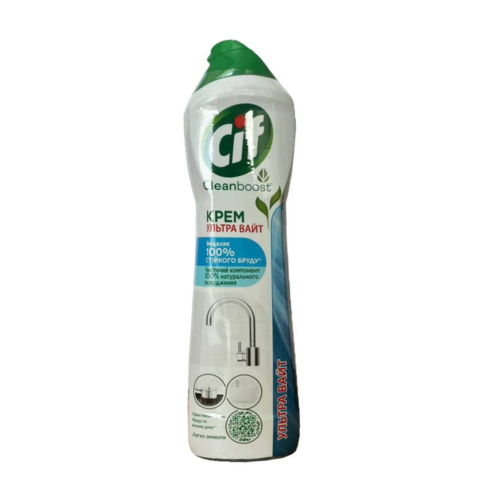 CIF Крем для чищення УЛЬТРА ВАЙТ 500мл