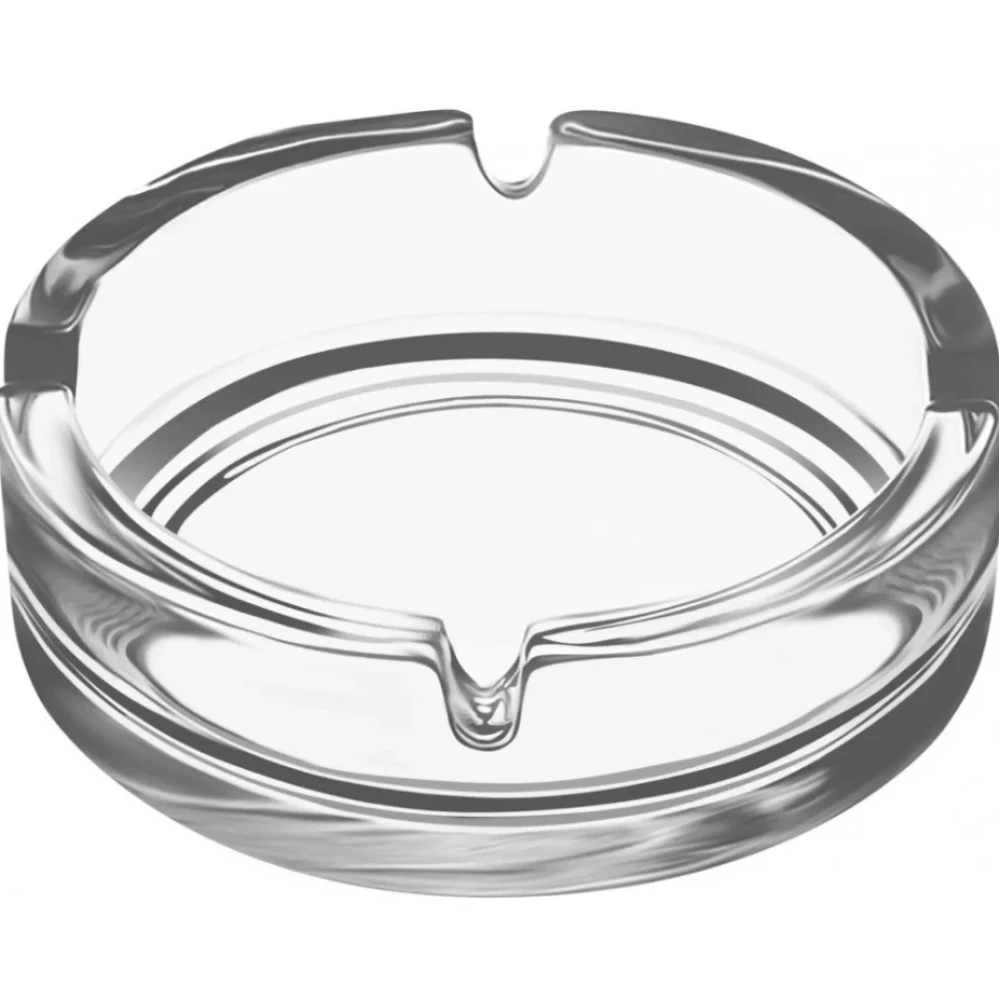 Попільничка скляна кругла 10,7см. 6шт/уп