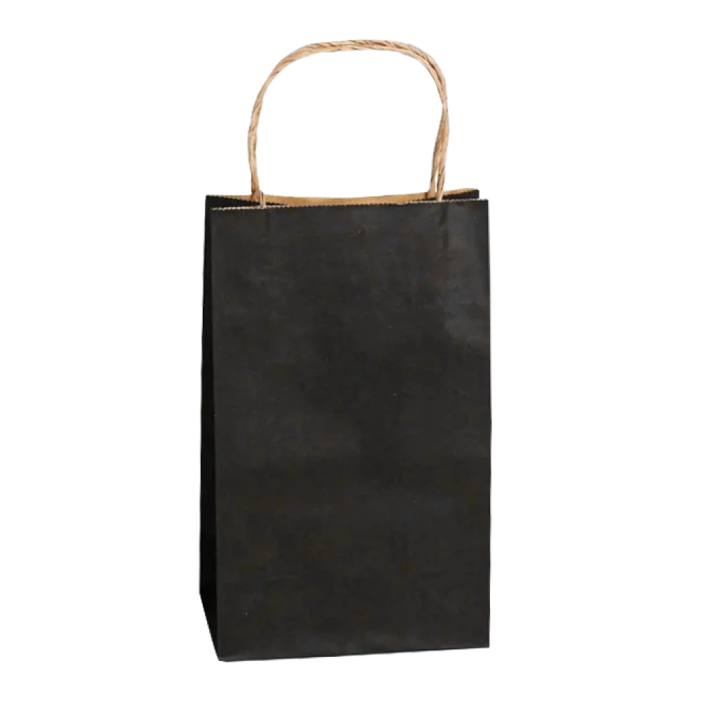 Пакет дно-ручки чорний/бурий 310х200х350 80г/м2 (50шт/уп|150шт/ящ) 956Ф