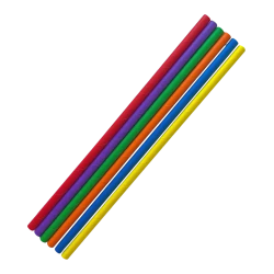 Трубочка бумажная цветная. D6-195мм (100шт/уп) ТПК6