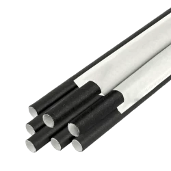 Трубочка бумажная черная в инд.уп. D6-230мм (100шт/уп) ТПЧІ6-230