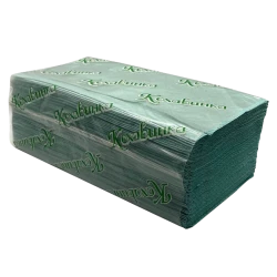 Паперові рушники V зелені Кохавинка (170шт/уп|25уп/ящ)