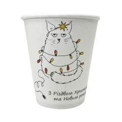 FC175WW Стакан одношаровий Біла зима 175 мл FC