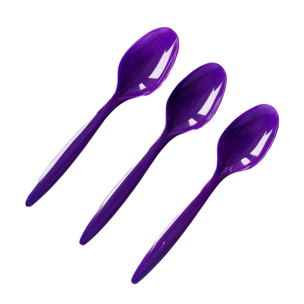 Ложечка ПС чайна фіолетова 12см (50шт/уп|3000шт/ящ) ГП683