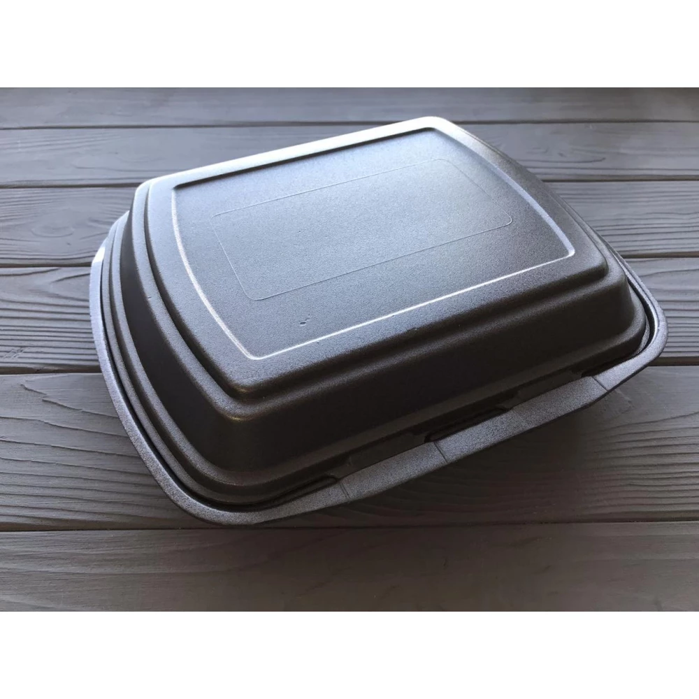 Ланч-бокс одноразовий МВ1 чорний 240x210x70 мм.(150 шт)