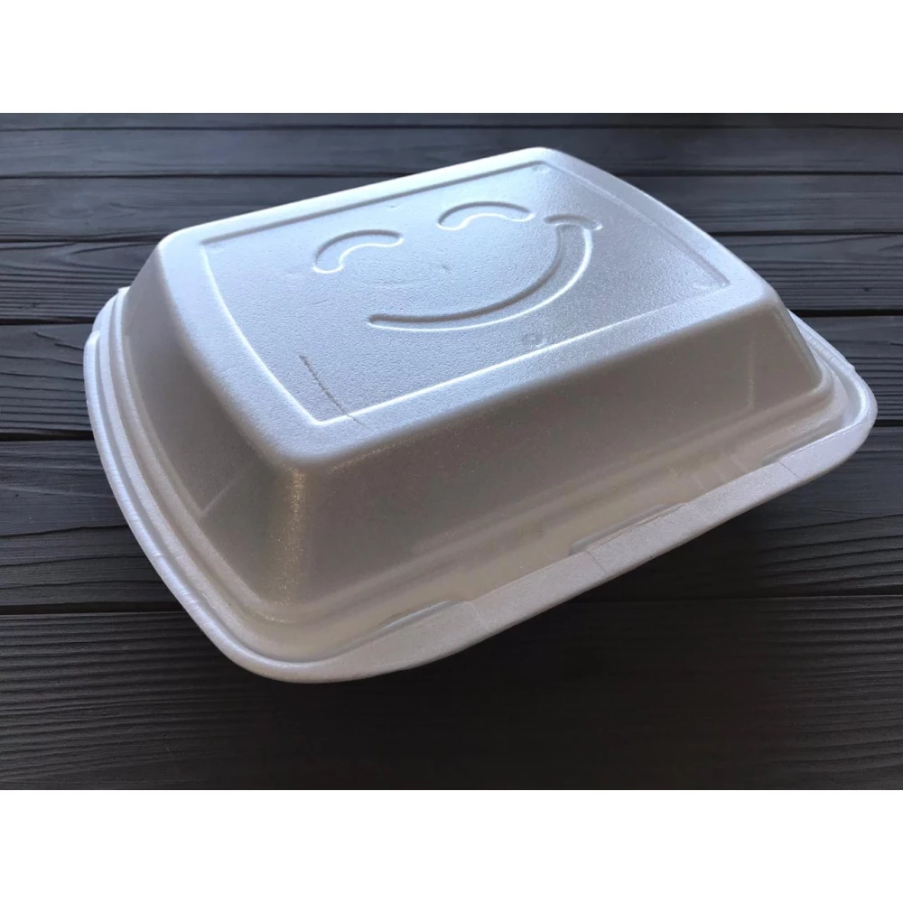 Ланч-бокс MB-2 білий (150шт) 240x210x70мм (2 ділення)