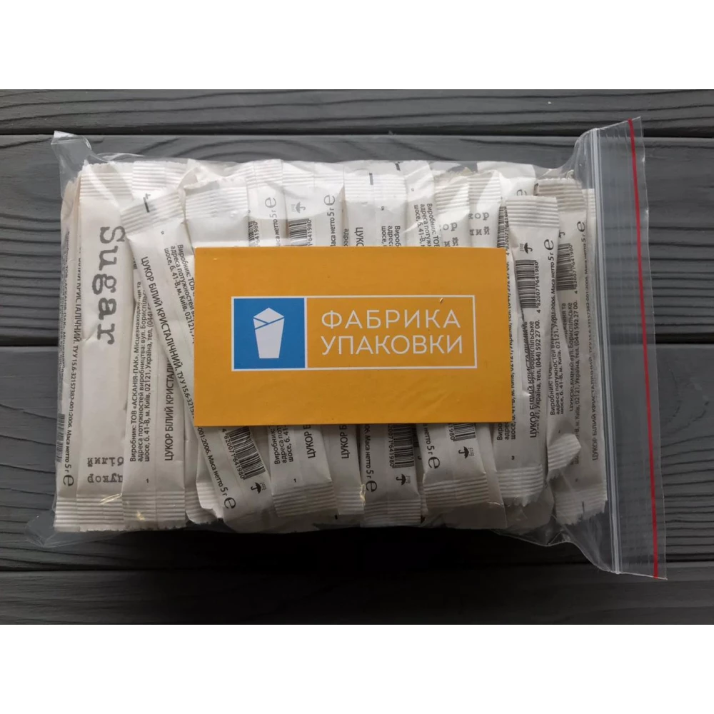 Цукор в стіках 100 шт білий
