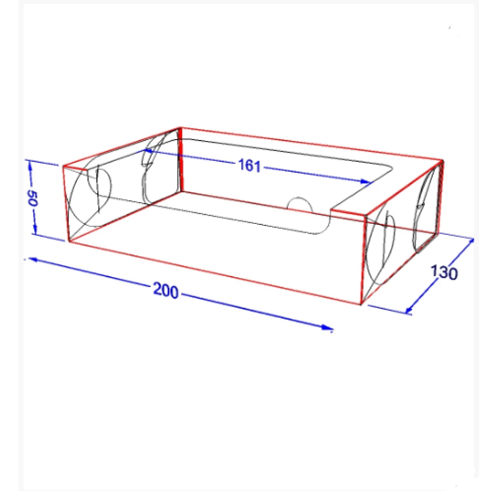 Картонна коробка для суші “Максі“ світла