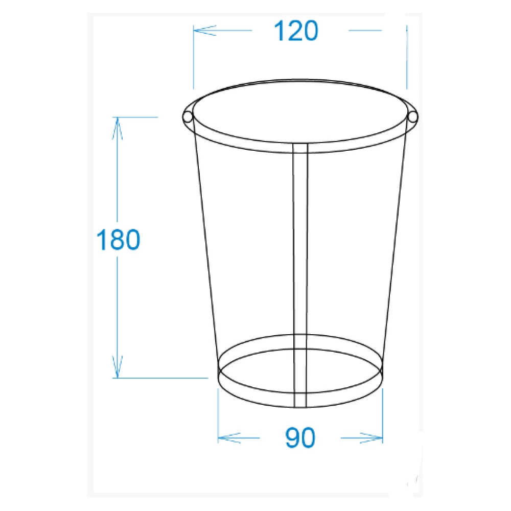 Картонний склянку 1,4 Л білий