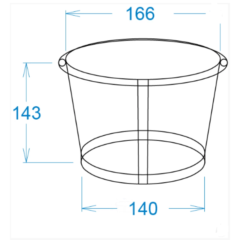 Картонний стакан 2,5 Л. Білий (25/50шт/уп)