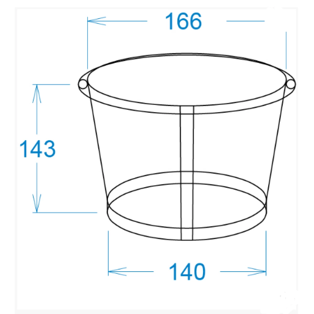 Картонний склянку 2,5 Л темний