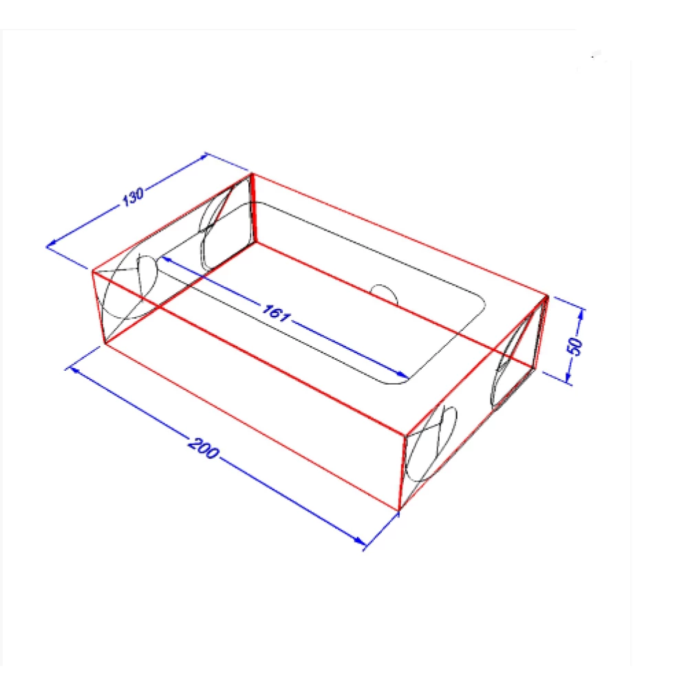 Картонна коробка для солодощів “Максі“, крафт