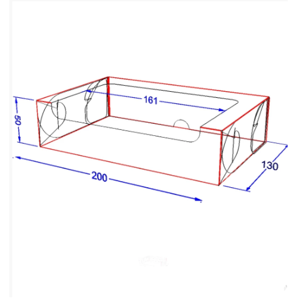 Картонна коробка для солодощів “Максі“, світла