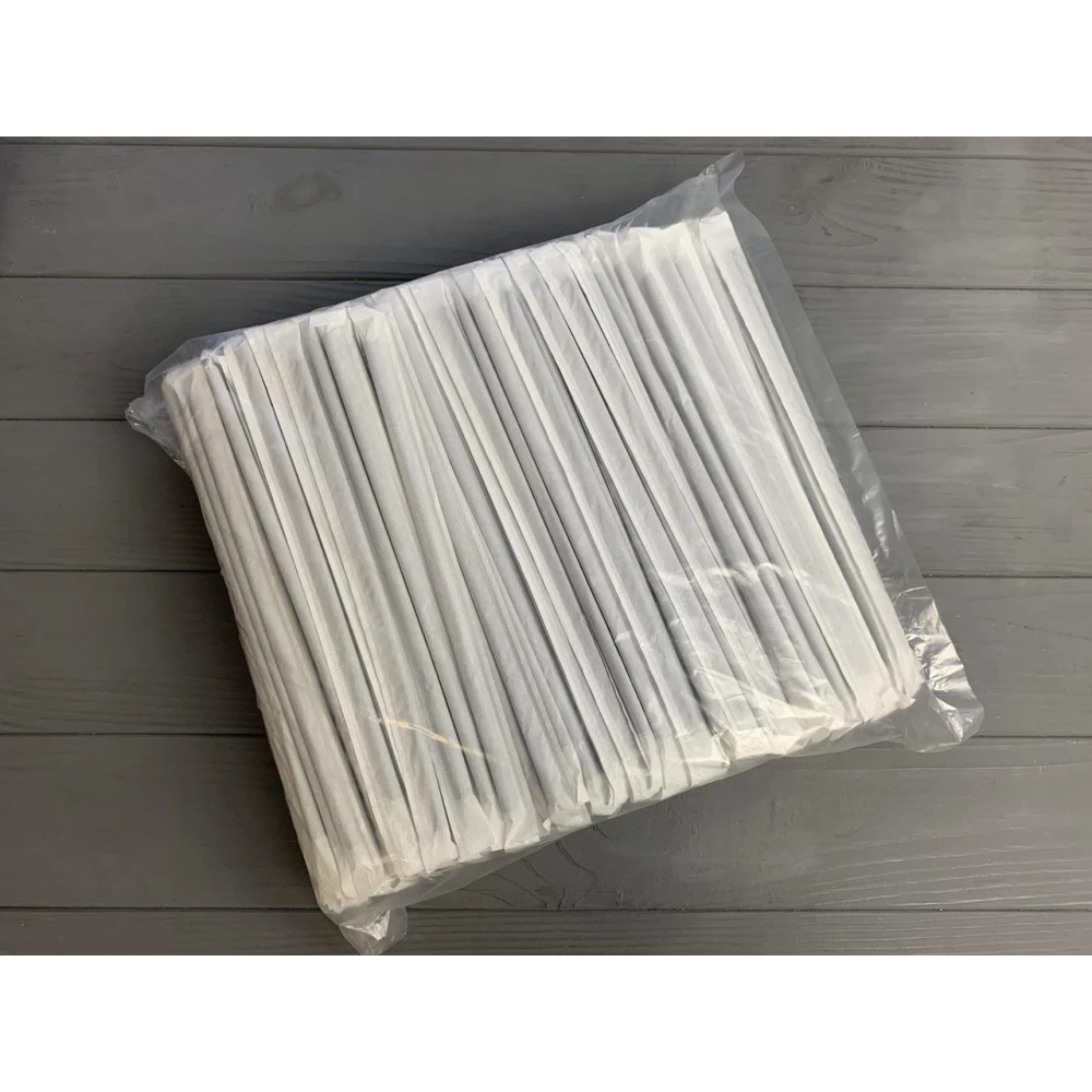 Трубочка в індивідуальній упаковці гофра чорна 200 шт