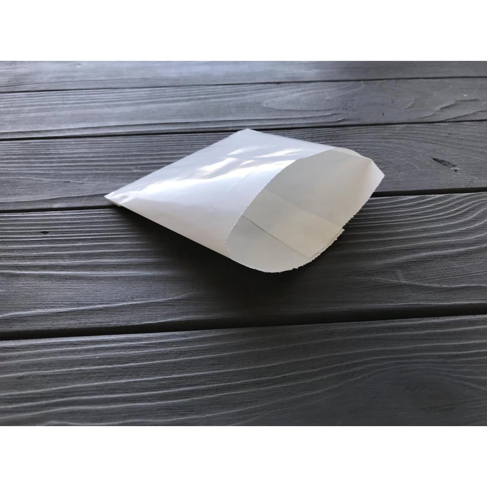 Пакет саше білий 115х110х0 мм. 60гр/м2 (середньої жиростійкості) 109Ф