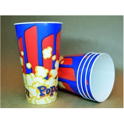 Картонний стакан 0,7 л “Попкорн синій“