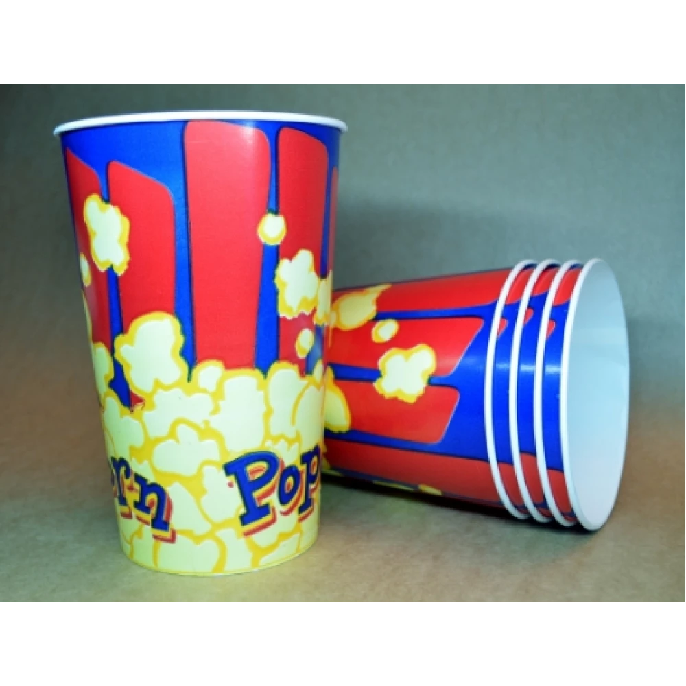 Картонний склянку 1,5 л “Попкорн синій“