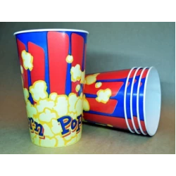 Картонний склянку 1,5 л “Попкорн синій“